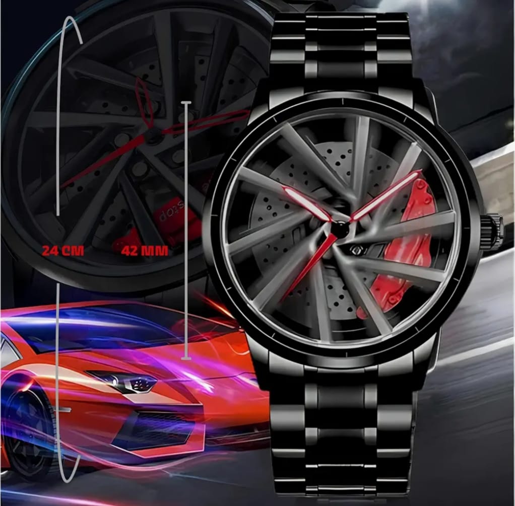 Stereoscopic Car Wheel Watch