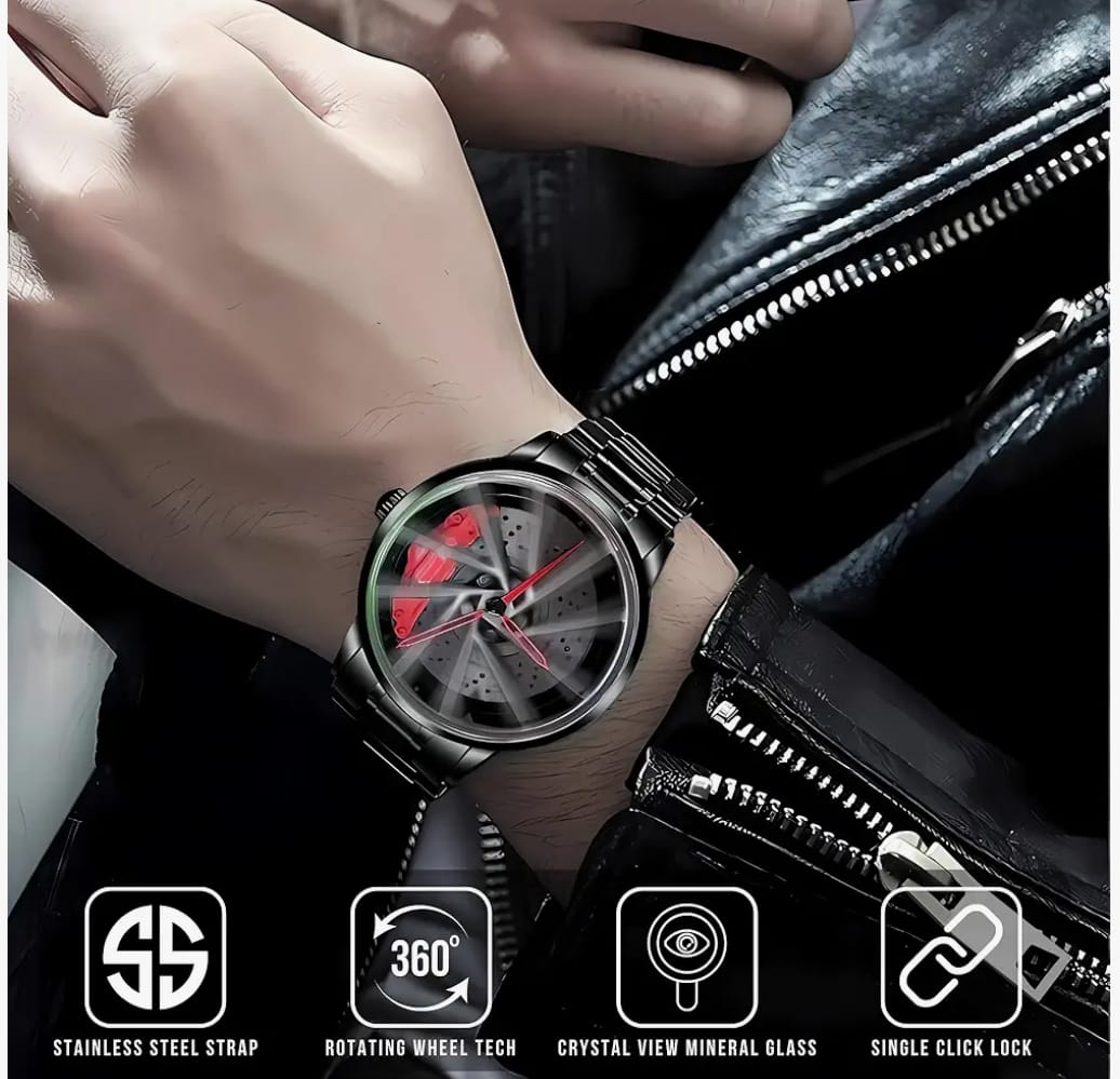 Stereoscopic Car Wheel Watch